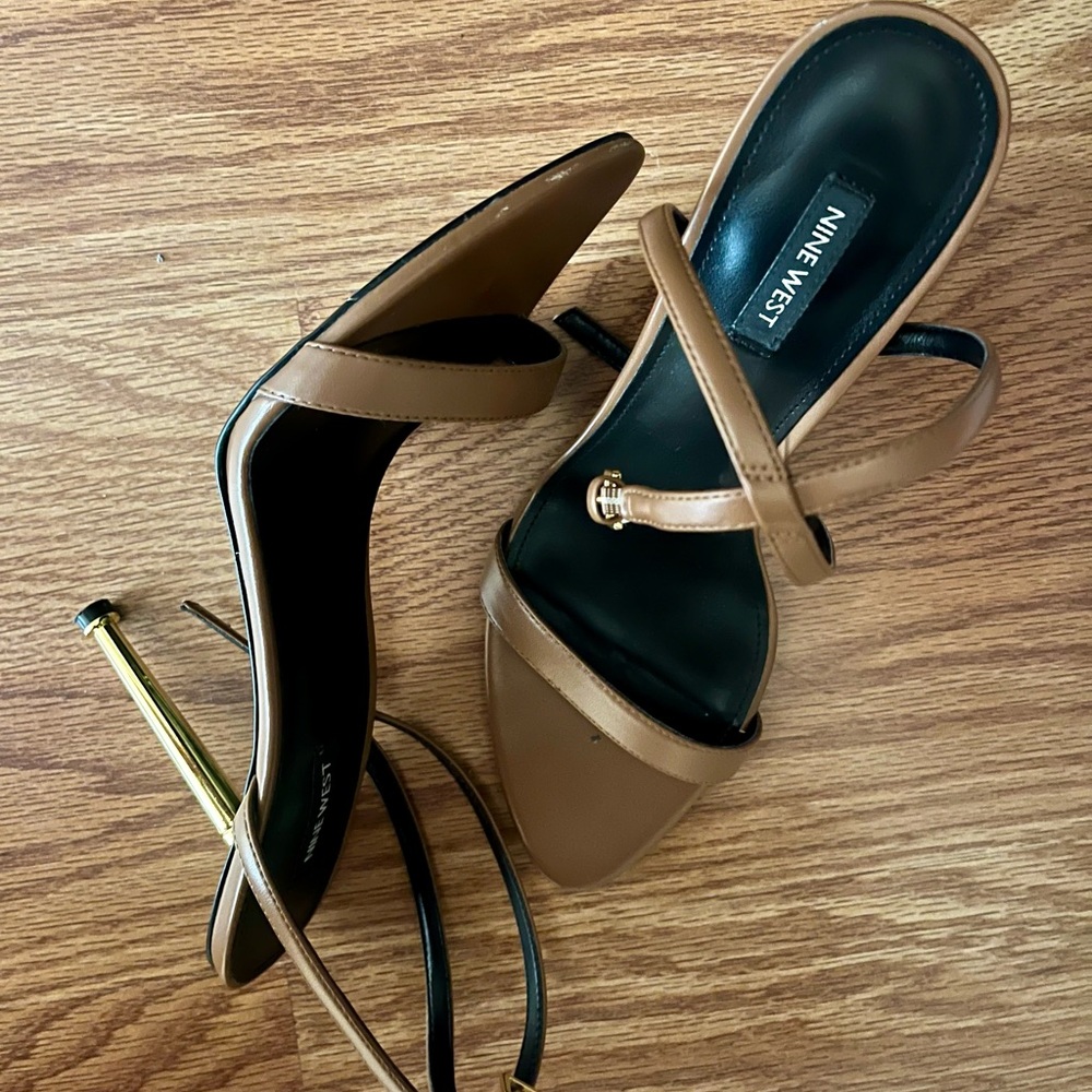 Nine West Tan Elegant Heels